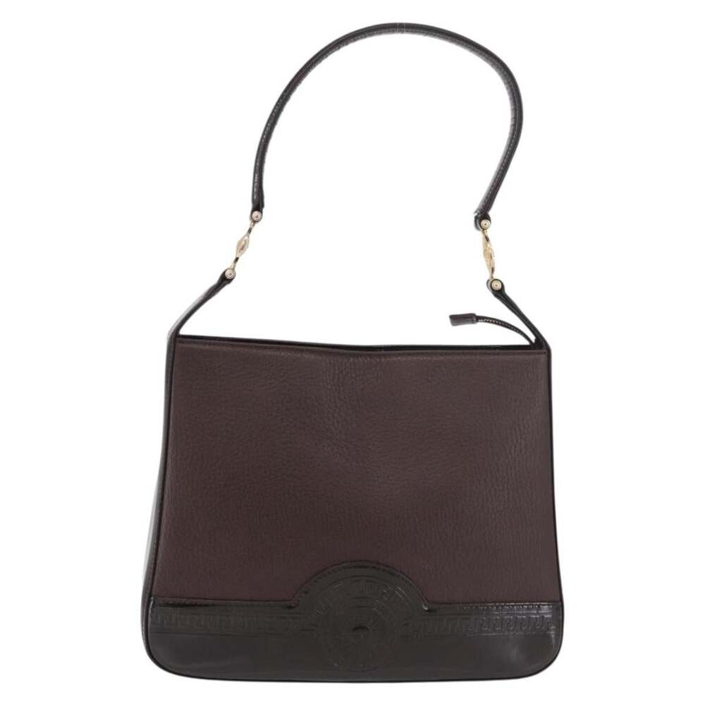 Versace Leather Shoulder Bag Brown